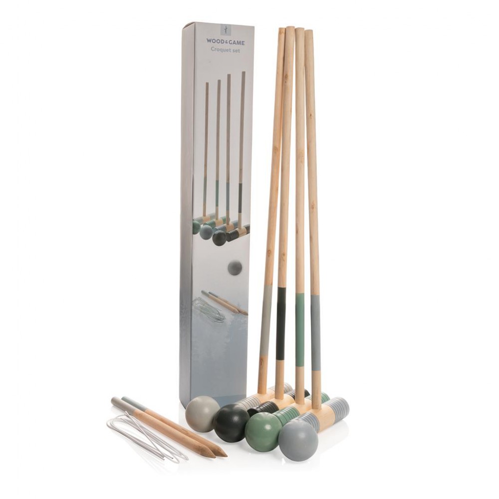 Houten croquet set